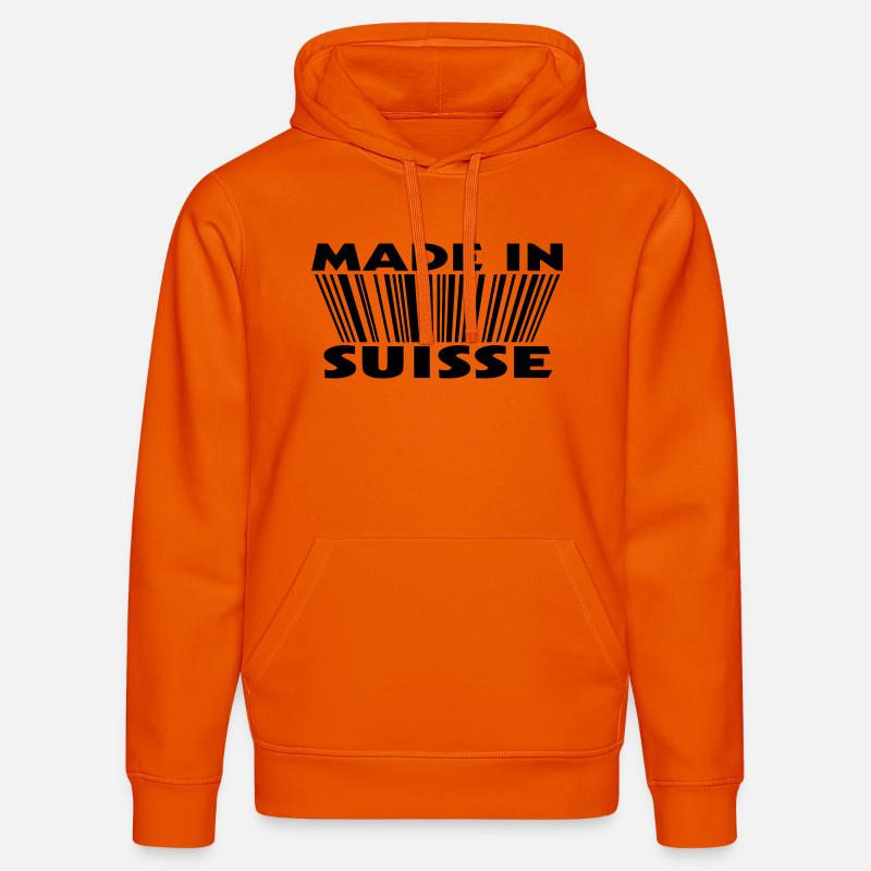Made in suisse 3D code - Sweat à capuche bio DRUMMER Stanley/Stella Unisexe - orange profond