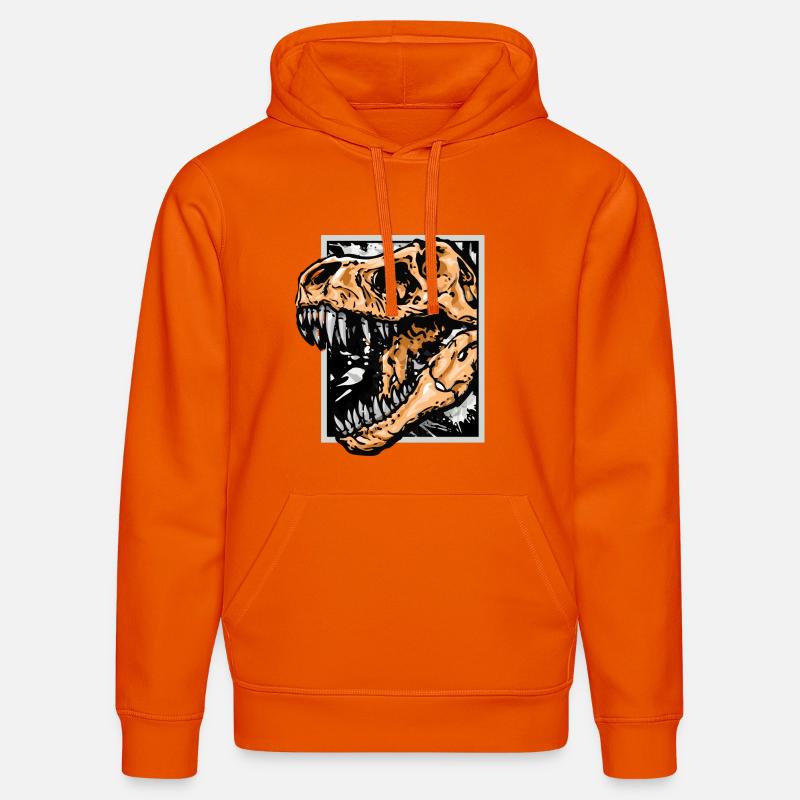 Dinosaures / T-Rex / Trex / Idée cadeau - Sweat à capuche bio DRUMMER Stanley/Stella Unisexe - orange profond