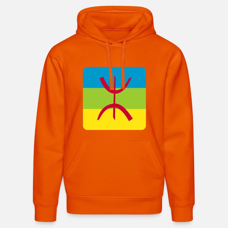 autocollant drapeau berbère réf amazigh - Sweat à capuche bio DRUMMER Stanley/Stella Unisexe - orange profond