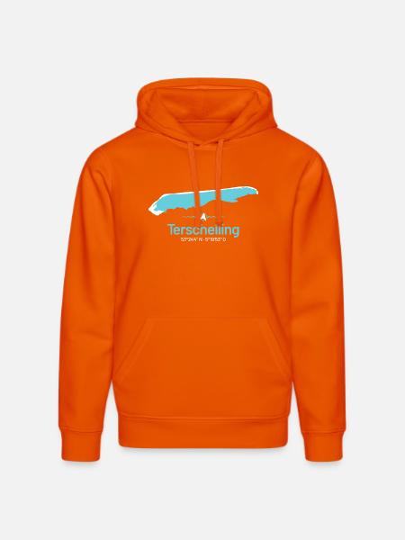 Terschelling | Design map - Stanley/Stella DRUMMER Unisex Organic Hoodie - bright orange