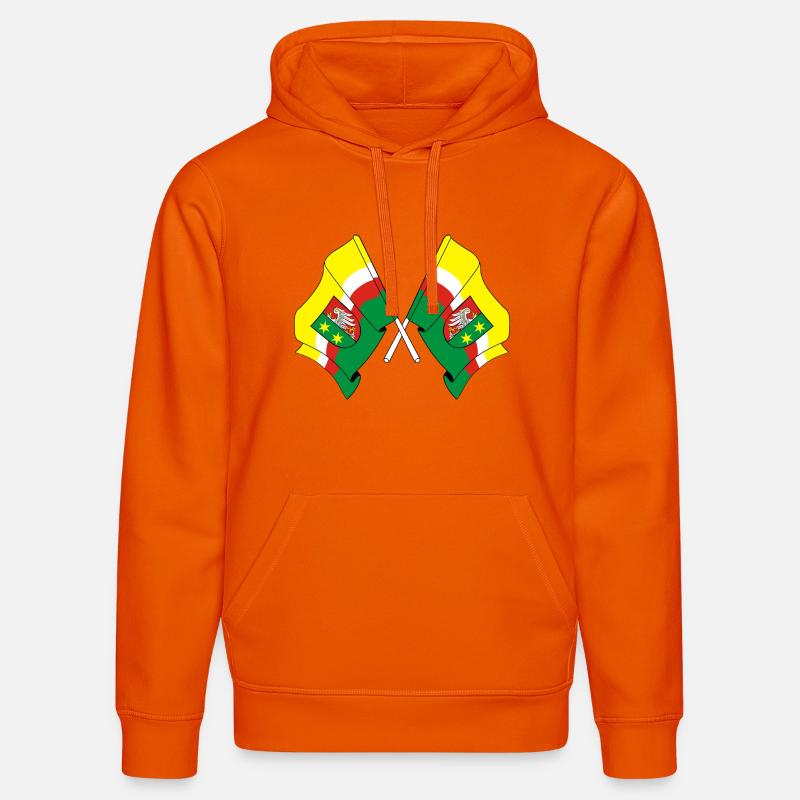 Deux drapeaux Lubusz - Sweat à capuche bio DRUMMER Stanley/Stella Unisexe - orange profond