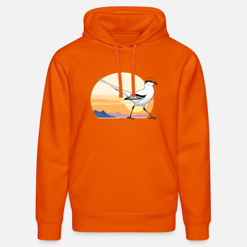 Oiseau au lever du soleil - Sweat à capuche bio DRUMMER Stanley/Stella Unisexe - orange profond