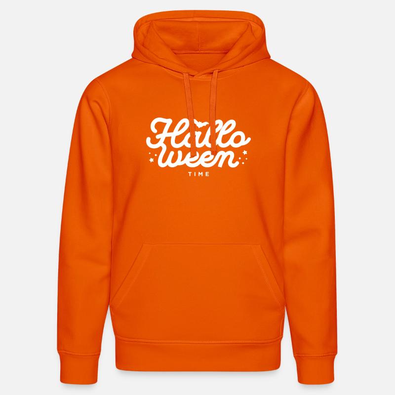 Silhouette de chauve-souris de nuit d’Halloween - Sweat à capuche bio DRUMMER Stanley/Stella Unisexe - orange profond