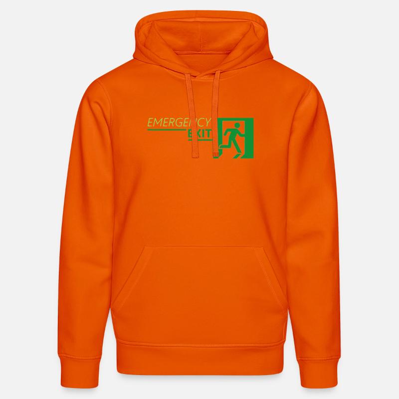 Emergency EXIT Classic Green - Sweat à capuche bio DRUMMER Stanley/Stella Unisexe - orange profond