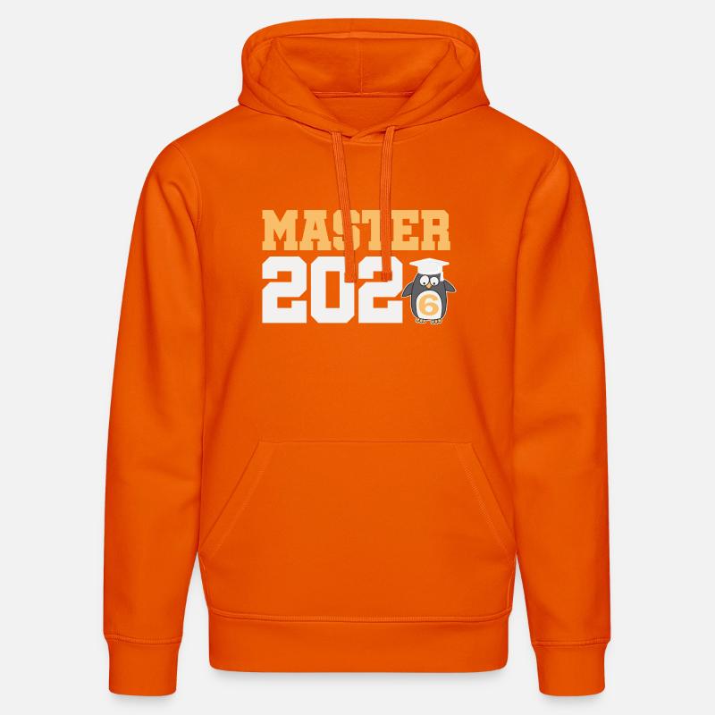 Master 2026 Diplôme - Sweat à capuche bio DRUMMER Stanley/Stella Unisexe - orange profond