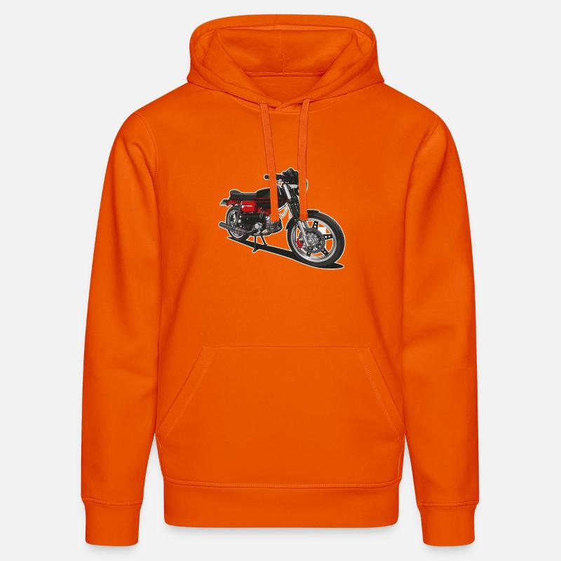 Illustration // Mobylette - Sweat à capuche bio DRUMMER Stanley/Stella Unisexe - orange profond