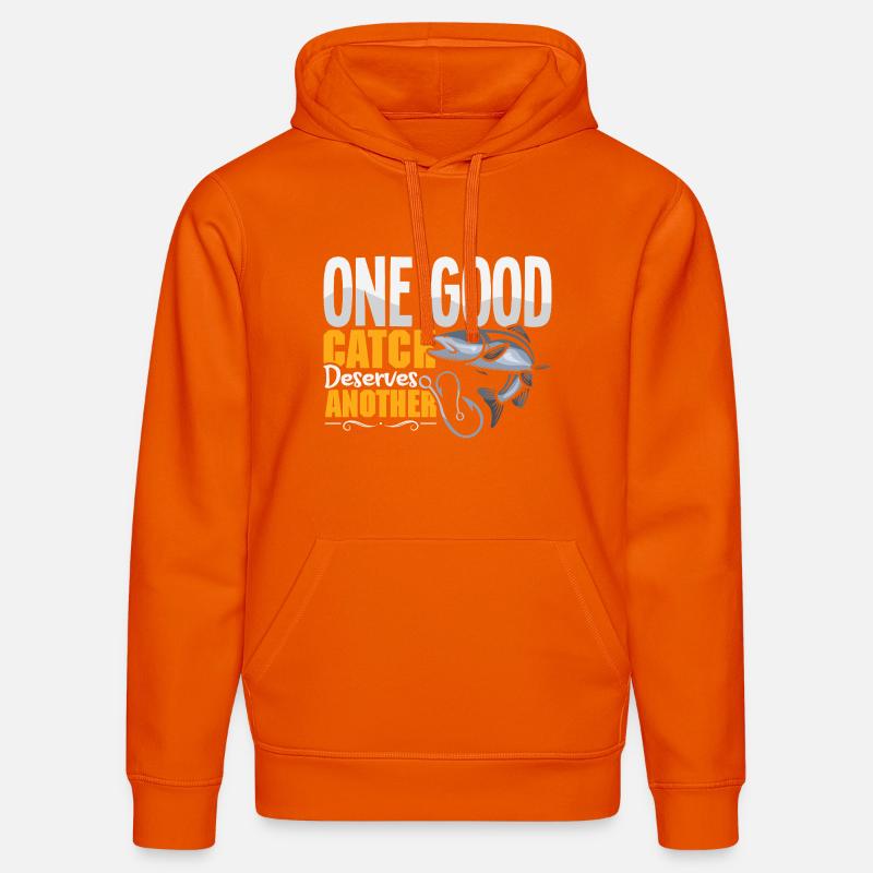 Pêcheur, pêcheur, dits, Petri Heil - Sweat à capuche bio DRUMMER Stanley/Stella Unisexe - orange profond