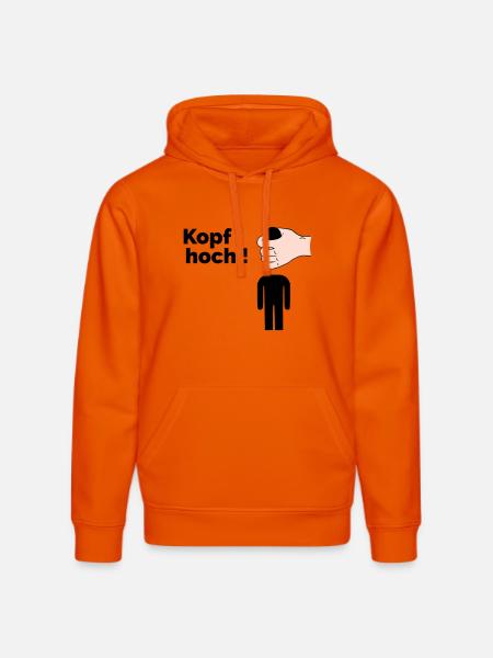 Kopf hoch - Stanley/Stella Unisex Bio-Hoodie DRUMMER - Tieforange