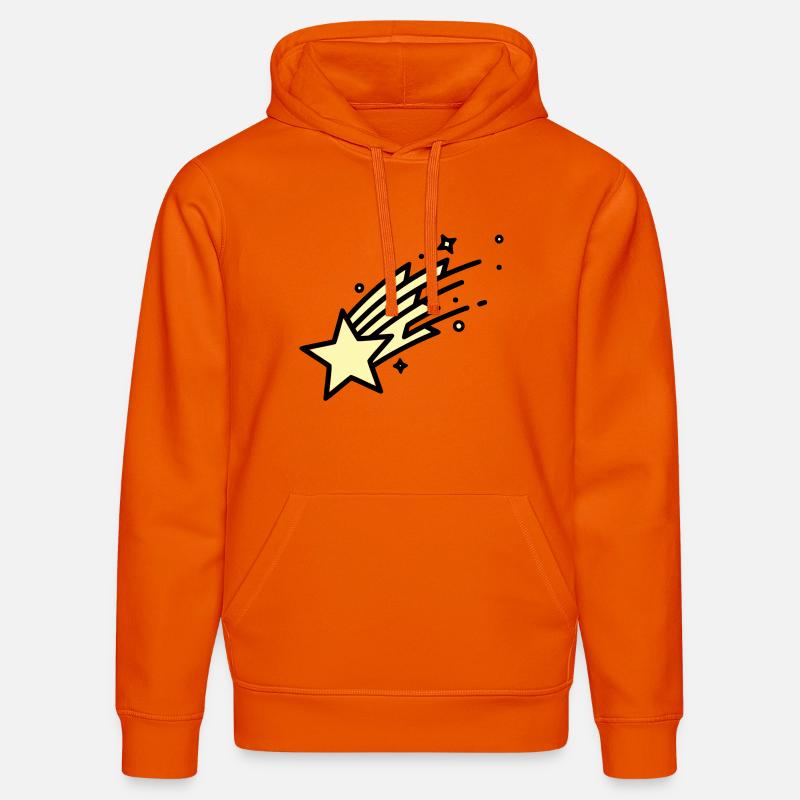 Une bande dessinée Shooting Star Comet - Sweat à capuche bio DRUMMER Stanley/Stella Unisexe - orange profond
