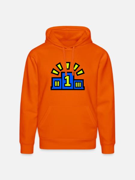 Winner Podium Place 1 Champion - Stanley/Stella DRUMMER Unisex Organic Hoodie - bright orange