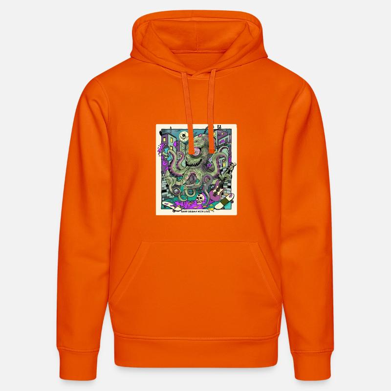Polipus de 14 ans - Sweat à capuche bio DRUMMER Stanley/Stella Unisexe - orange profond