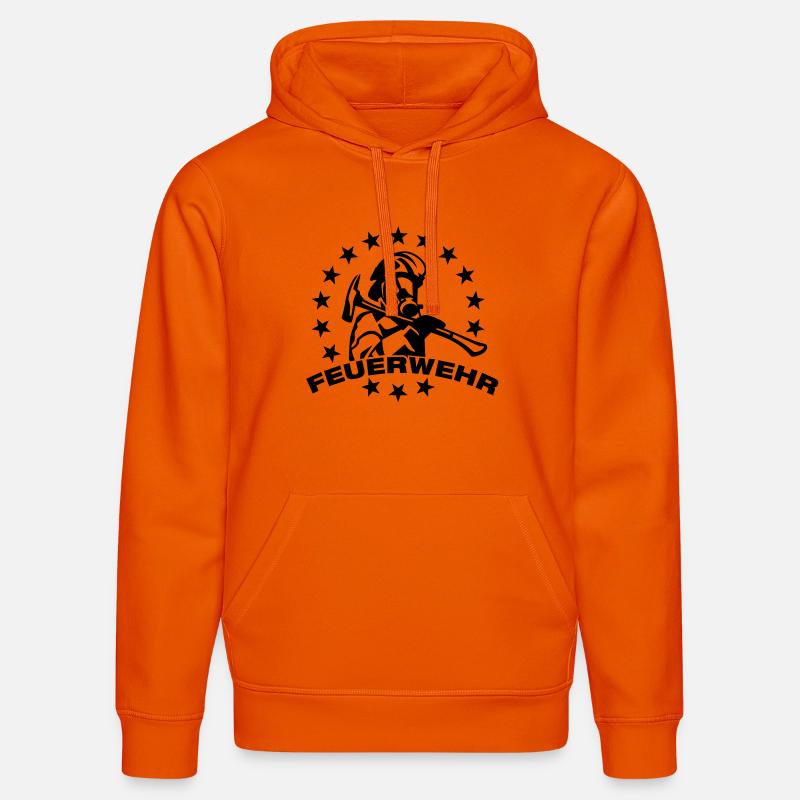 POMPIER - Sweat à capuche bio DRUMMER Stanley/Stella Unisexe - orange profond