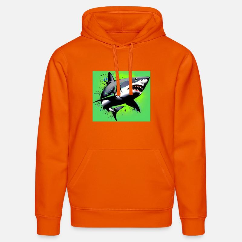 Requin - Sweat à capuche bio DRUMMER Stanley/Stella Unisexe - orange profond