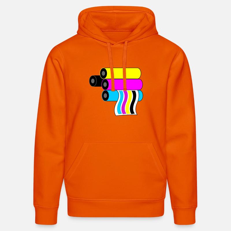 Impression du logo 3 - Sweat à capuche bio DRUMMER Stanley/Stella Unisexe - orange profond