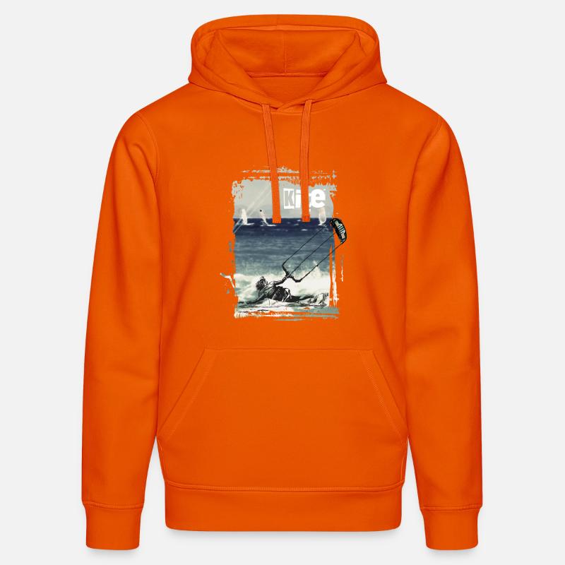 Planeur kite kite kite kit - Sweat à capuche bio DRUMMER Stanley/Stella Unisexe - orange profond
