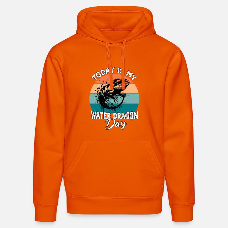 Dragon d’eau chinois - Sweat à capuche bio DRUMMER Stanley/Stella Unisexe - orange profond
