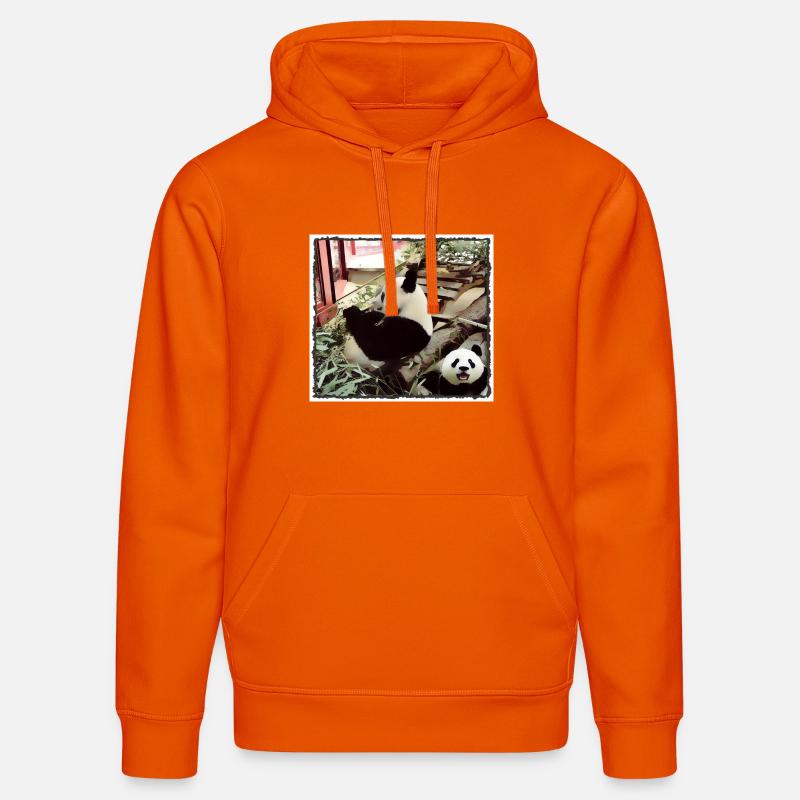Mode Panda activé - Sweat à capuche bio DRUMMER Stanley/Stella Unisexe - orange profond