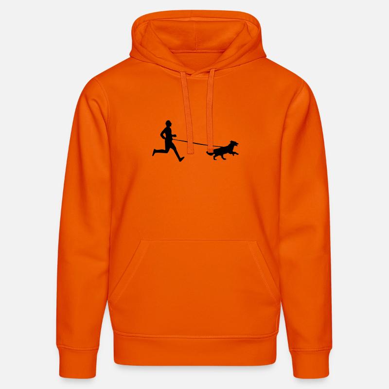 hommes Canicross - Sweat à capuche bio DRUMMER Stanley/Stella Unisexe - orange profond