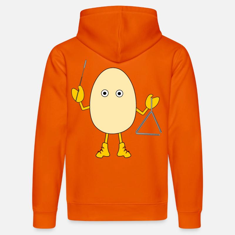 Triangle Egghead - Sweat à capuche bio DRUMMER Stanley/Stella Unisexe - orange profond