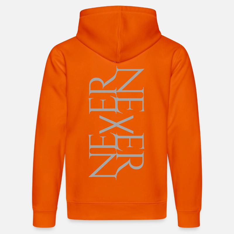NEVER SAY NEVER – Statement Design - Sweat à capuche bio DRUMMER Stanley/Stella Unisexe - orange profond