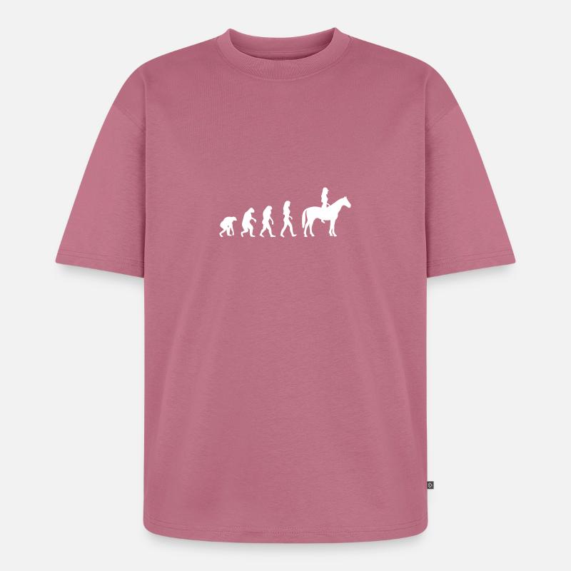 reiterin evolution frauen - Unisex Premium Oversized Bio T-Shirt - Mauve