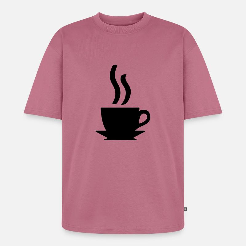 Kaffe oder Tee - Unisex Premium Oversized Bio T-Shirt - Mauve