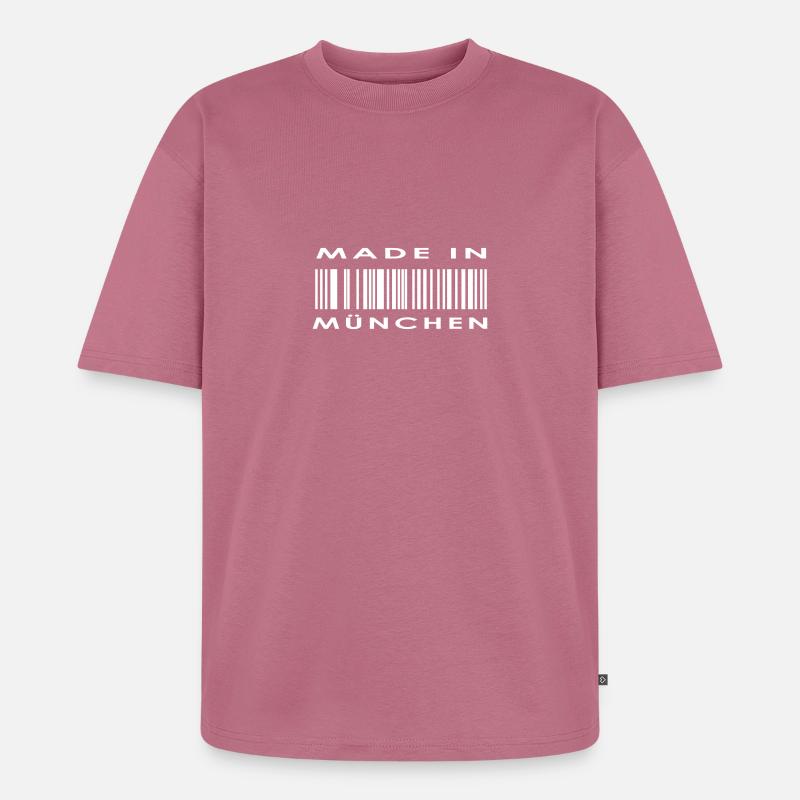 München - Unisex Premium Oversized Bio T-Shirt - Mauve