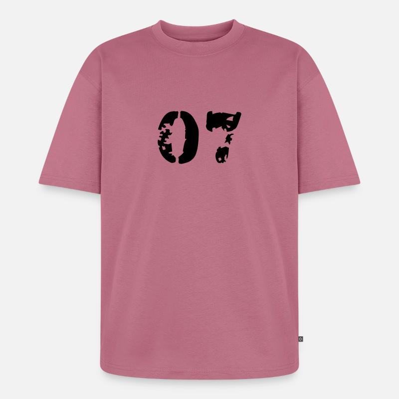 07 - Unisex Premium Oversized Bio T-Shirt - Mauve