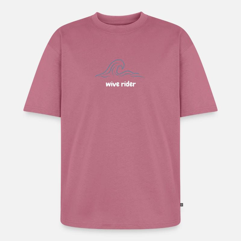 Surfeur de vagues - T-shirt Premium bio oversize Unisexe - mauve
