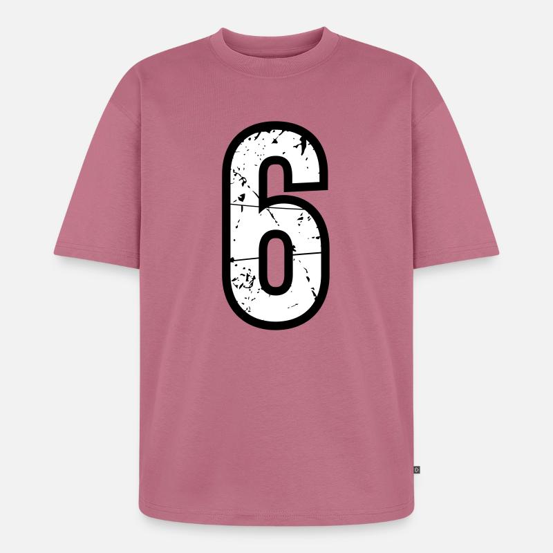 6 - Unisex Premium Oversized Bio T-Shirt - Mauve