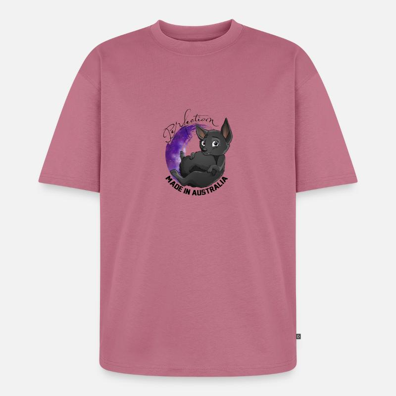 Kelpie Galaxy - Schwarz - Unisex Premium Oversized Bio T-Shirt - Mauve