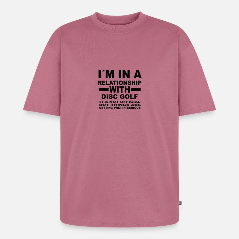 relationship with DISC GOLF - Unisex Premium Oversized Bio T-Shirt - Mauve