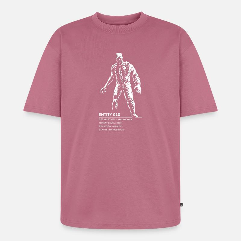 Backrooms Entity 010 white - Unisex Premium Oversized Bio T-Shirt - Mauve