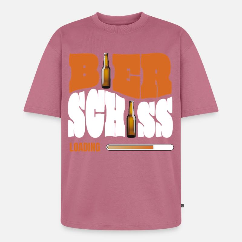 Bierschiss Loading - Unisex Premium Oversized Bio T-Shirt - Mauve
