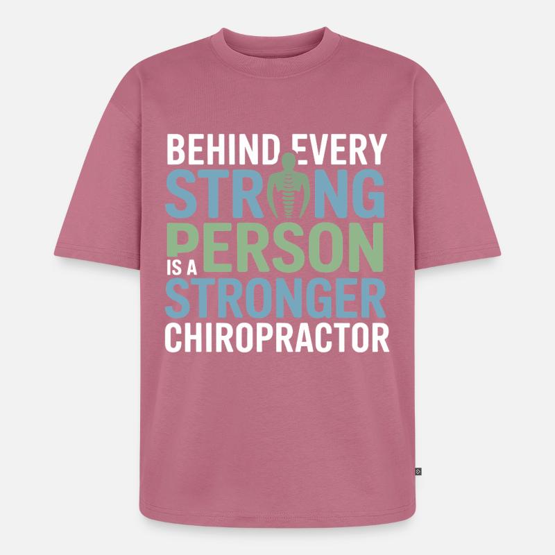 Lizenzierte DC Professional Spinal Integrity Apparel - Unisex Premium Oversized Bio T-Shirt - Mauve
