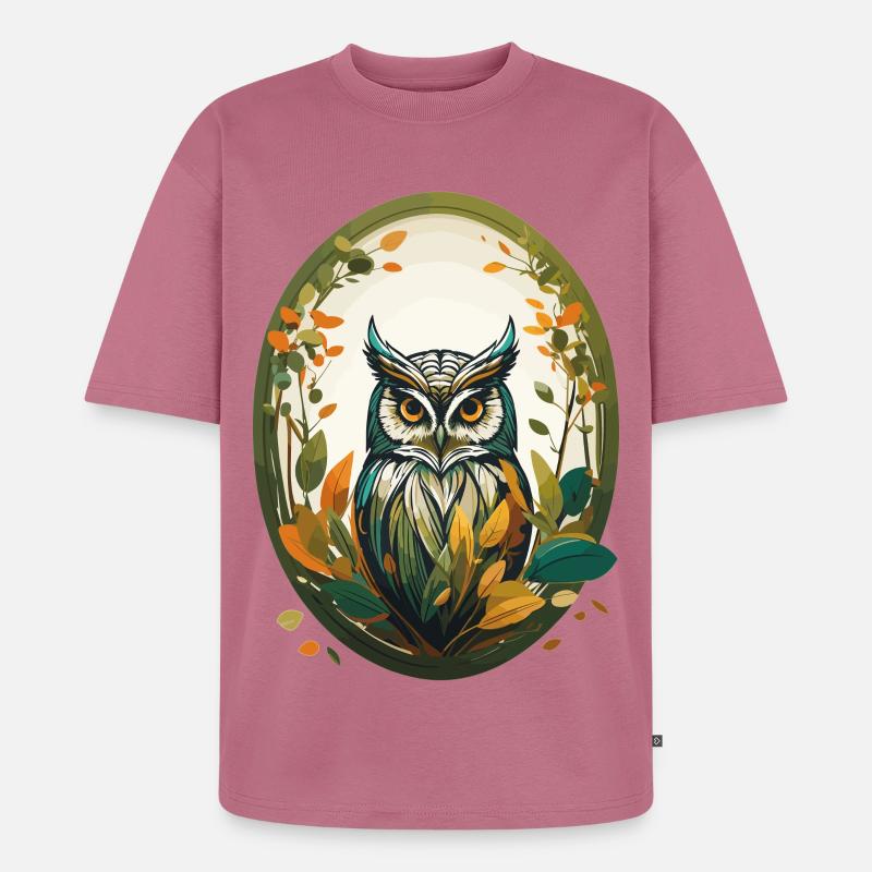 Eule - Unisex Premium Oversized Bio T-Shirt - Mauve