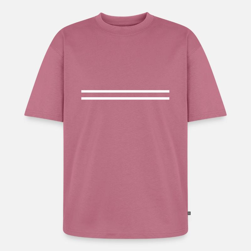 Linien - Unisex Premium Oversized Bio T-Shirt - Mauve