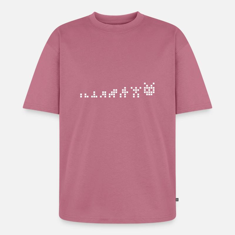Pixel Evolution - Unisex Premium Oversized Bio T-Shirt - Mauve