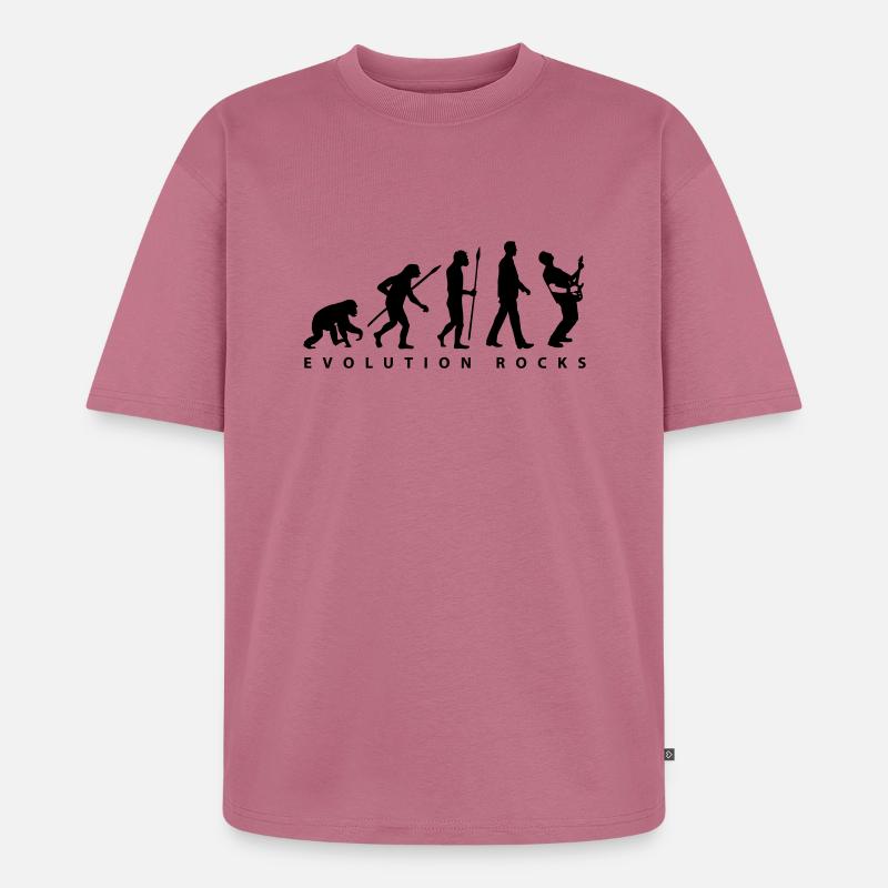 evolution_rocks_032012_g1c - T-shirt Premium bio oversize Unisexe - mauve