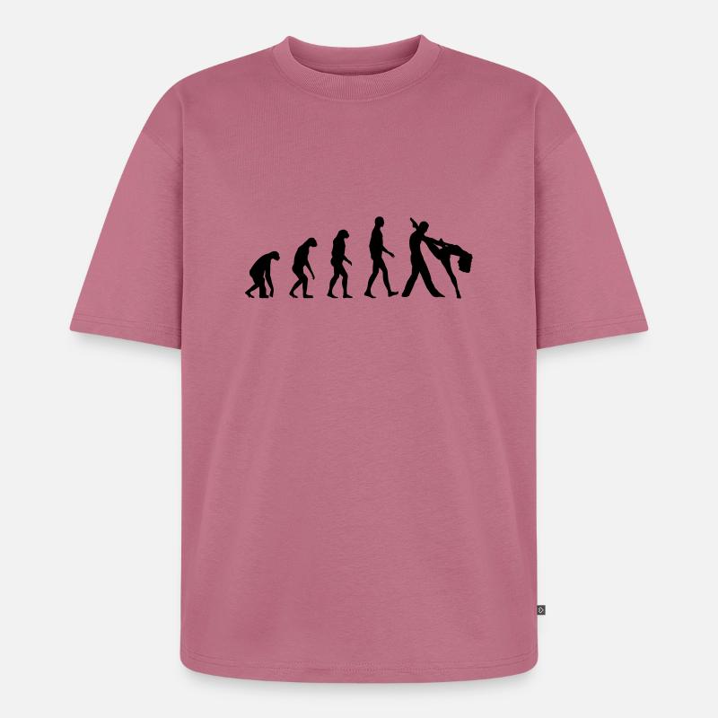 Evolution Dance - Unisex Premium Oversized Bio T-Shirt - Mauve