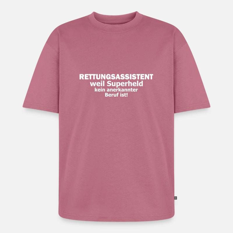 rettungsassistent - Unisex Premium Oversized Bio T-Shirt - Mauve