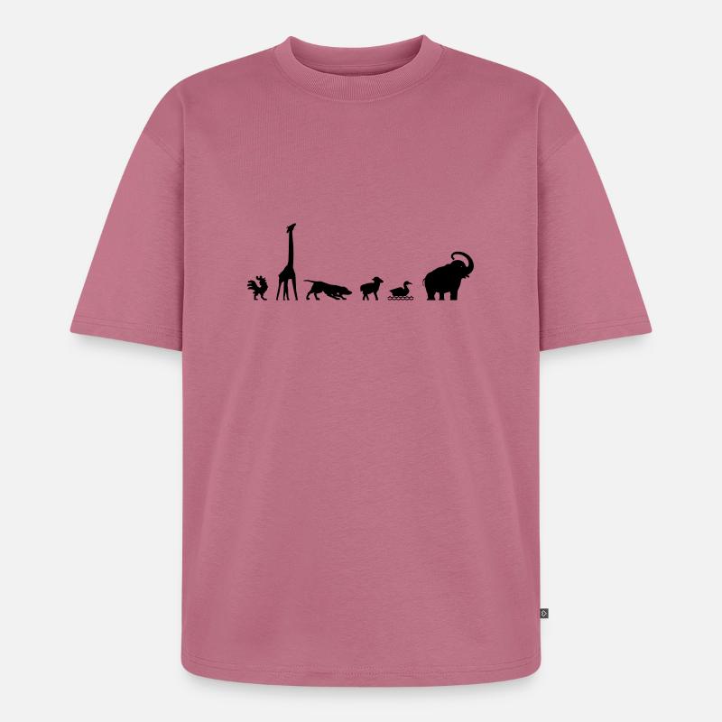 Arche, evolution - Unisex Premium Oversized Bio T-Shirt - Mauve