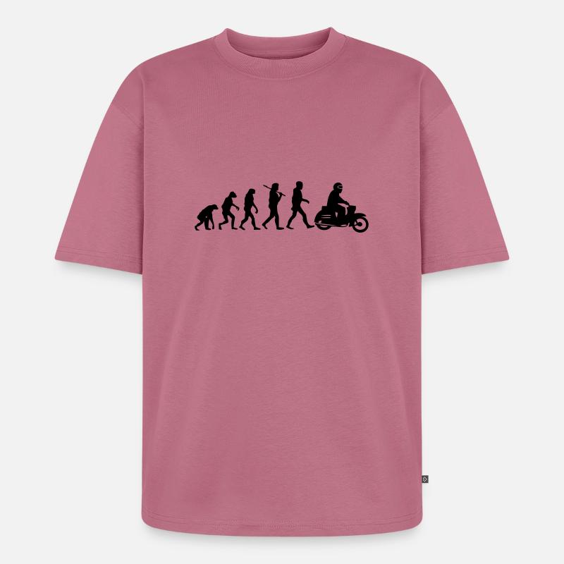 avaler évolution - T-shirt Premium bio oversize Unisexe - mauve