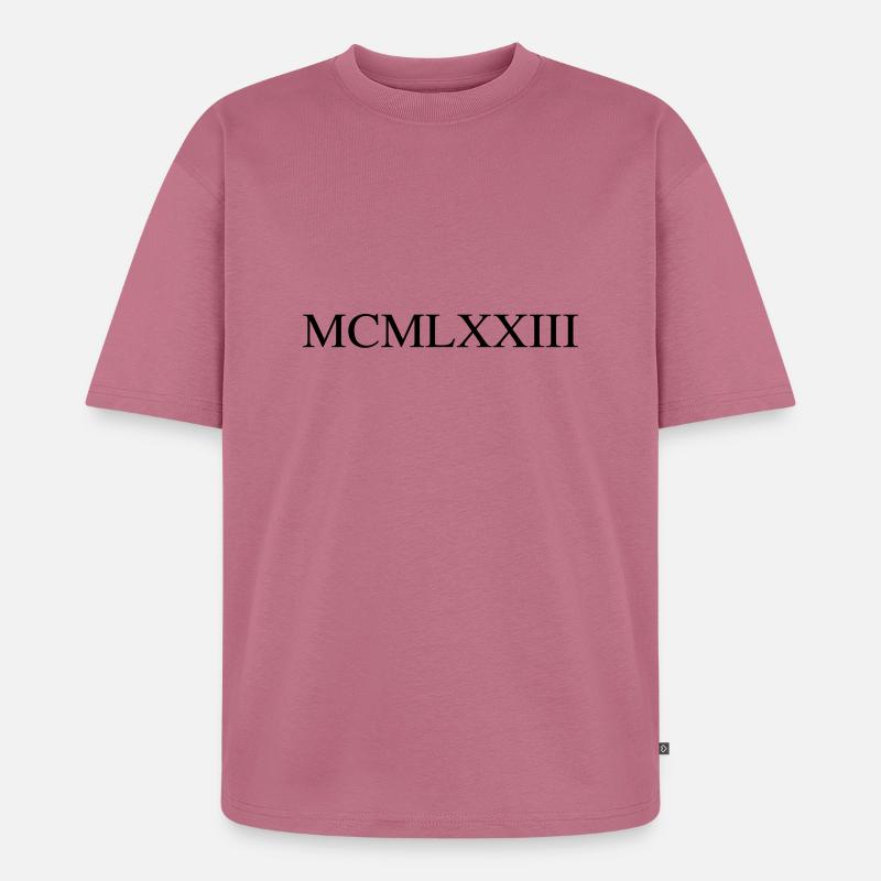1973 - Unisex Premium Oversized Bio T-Shirt - Mauve