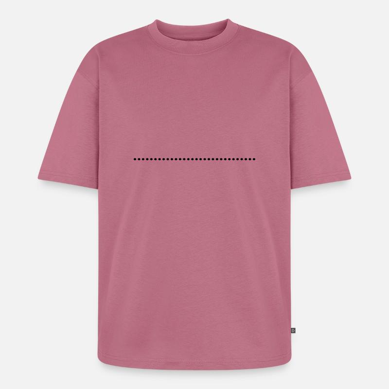 dottet_line_ay1 - Unisex Premium Oversized Bio T-Shirt - Mauve