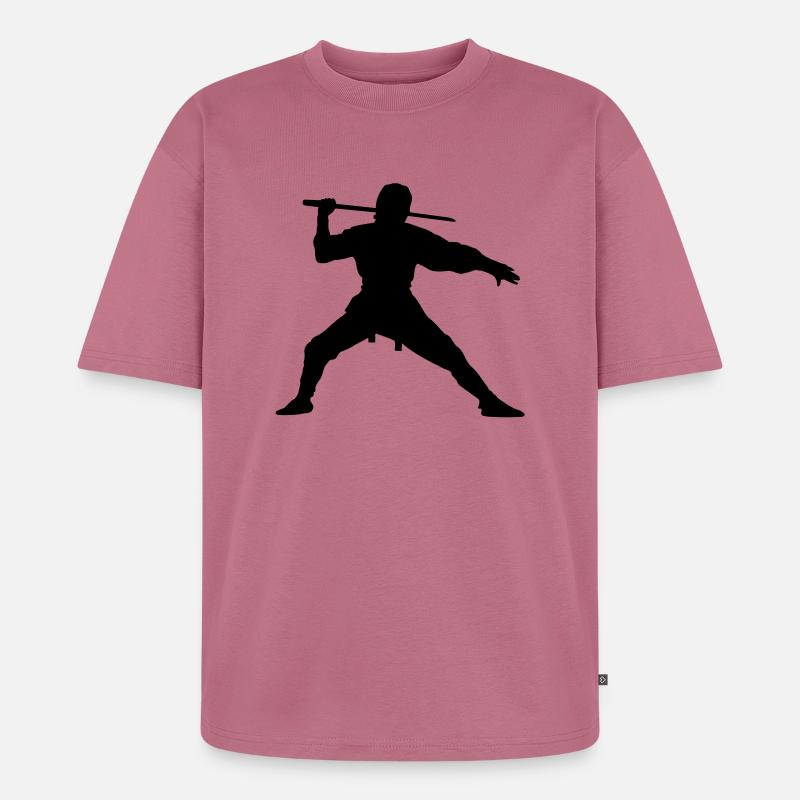 Ninja - Unisex Premium Oversized Bio T-Shirt - Mauve