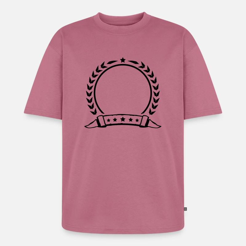 shield_empty_lu1 - Unisex Premium Oversized Bio T-Shirt - Mauve