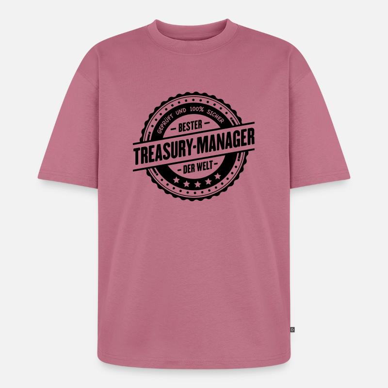 Bester Treasury-Manager - Unisex Premium Oversized Bio T-Shirt - Mauve