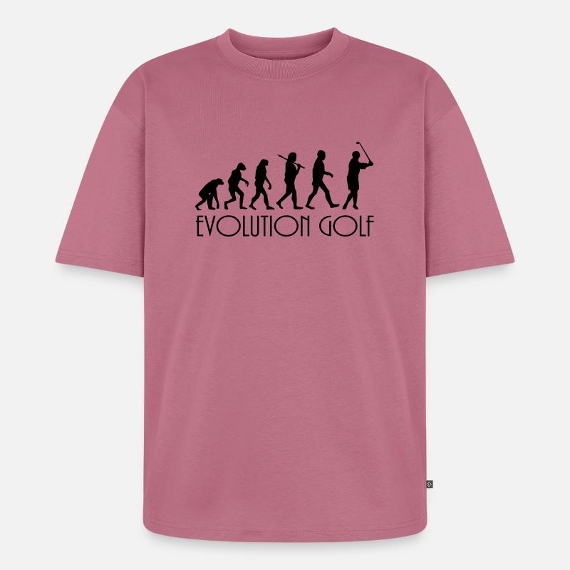 evolution Golf - Unisex Premium Oversized Bio T-Shirt - Mauve