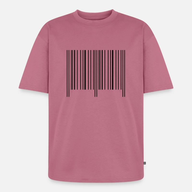 strichcode - Unisex Premium Oversized Bio T-Shirt - Mauve